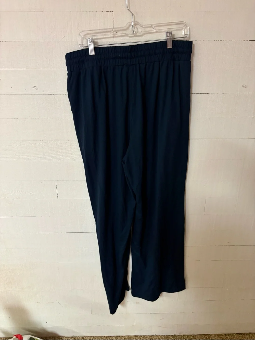 Sarin Mathews Navy Wide Leg Pull On Pants XXL Stretch Lounge Career - Picture 2 of 6